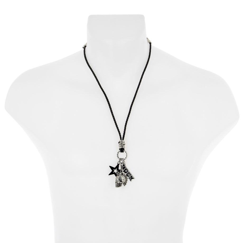 Collar multi colgante charm punk rock Luis de Lis Ibiza Joyas Artesanales