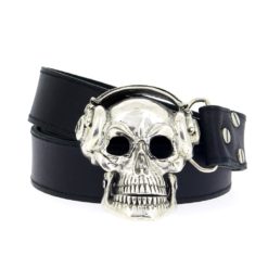 Cinturón hebilla calavera dj con cascos · Luis de Lis Joyas