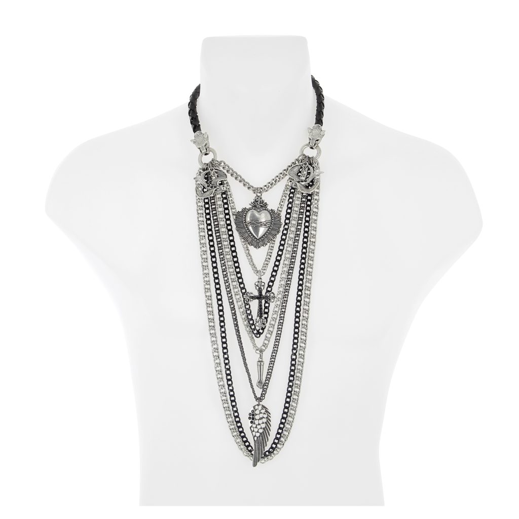 multicadena corazón con charms · Luis Ibiza Joyas Artesanales